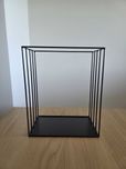 Metalowa półka loft czarna 25x30x15