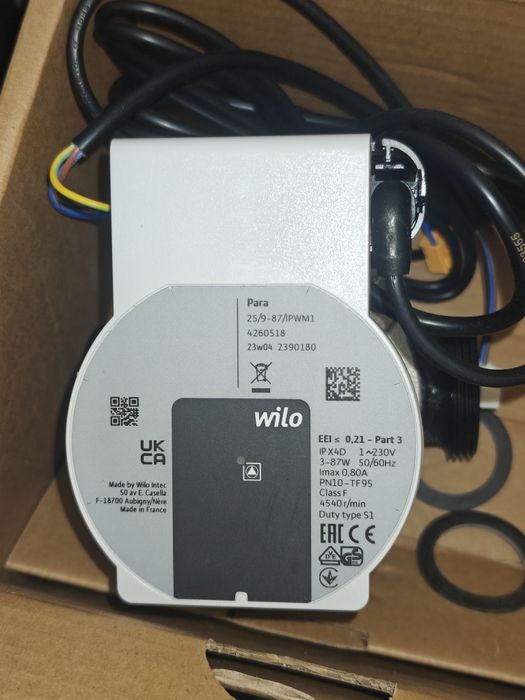 Pompa obiegowa WILO do pomp ciepła z fabryki Midea (Para 25/9 IPWM-130