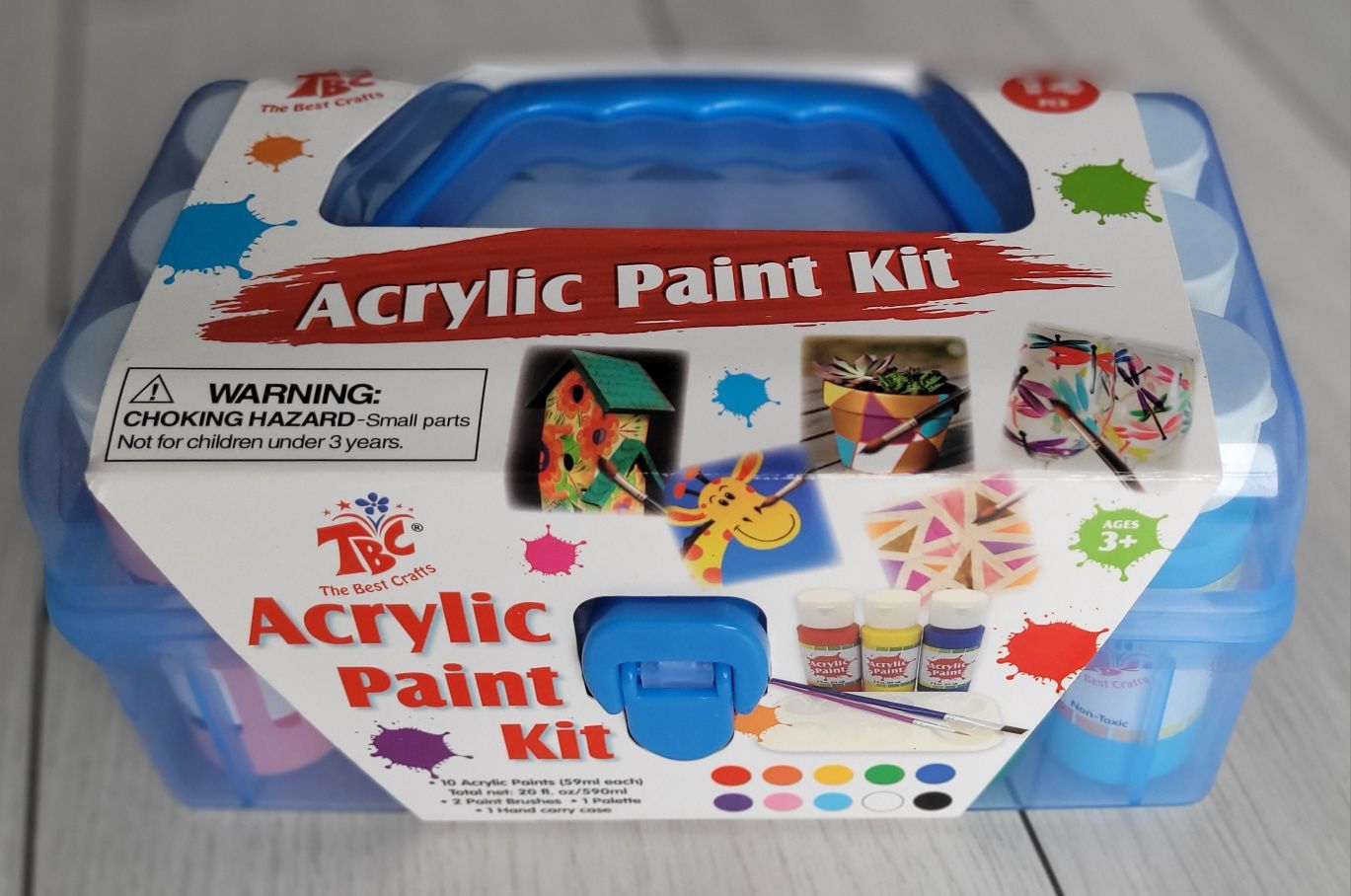 Farby akrylowe : TBC Acrylic Paint Kit (14 szt)