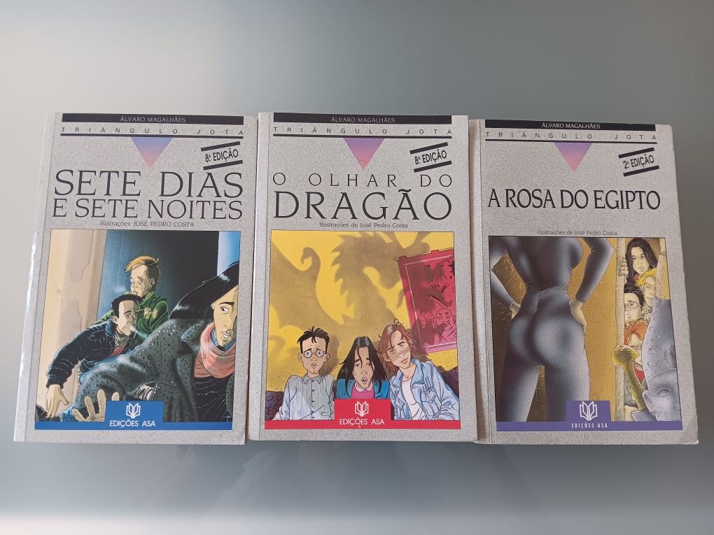 3 livros colecção Triângulo Jota