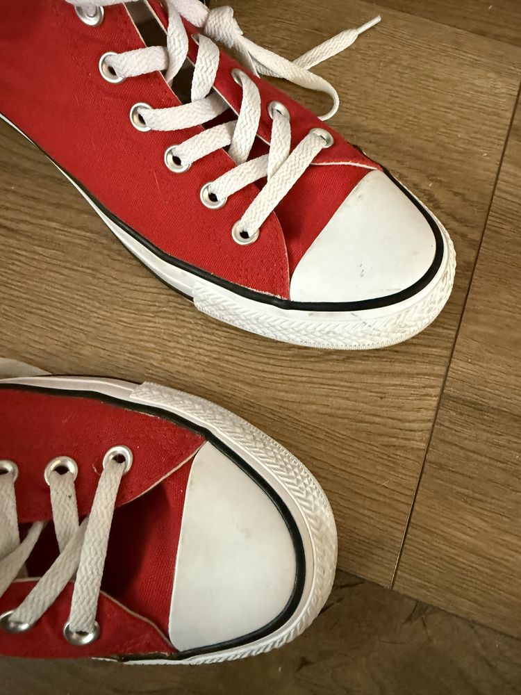 czerowne converse trampki wysokie 40