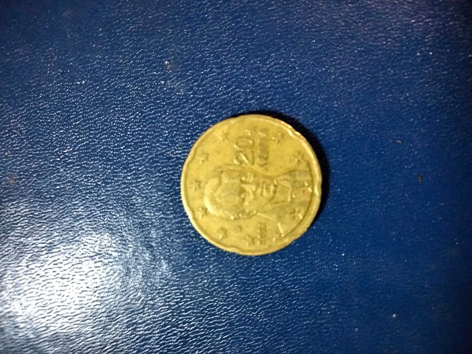 Moeda 2€ Áustria 2002 entre outras moedas raras