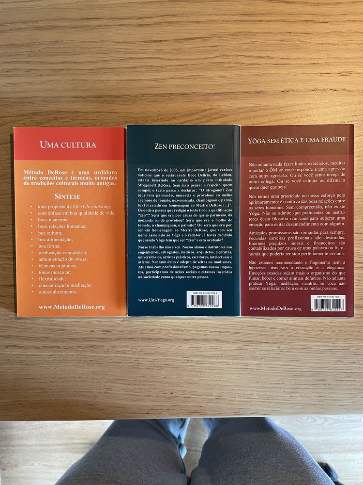 3 Livros pocket DeRose Method