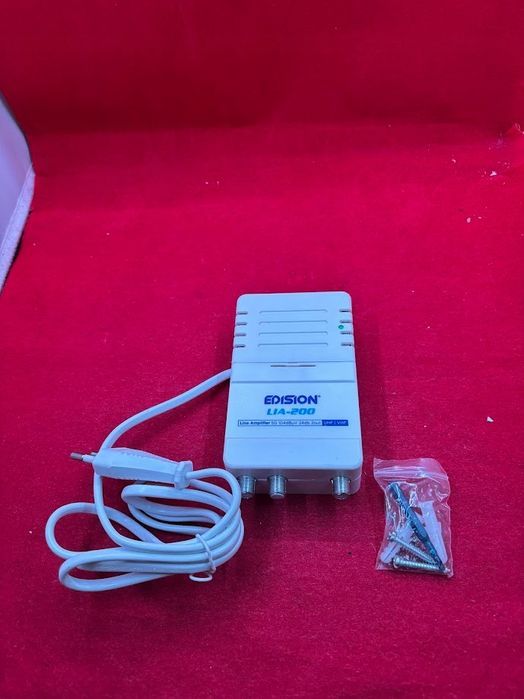 wzmacniacz antenowy edison lia-200 dvb-t/t2 filtr 5g lte 12-24db