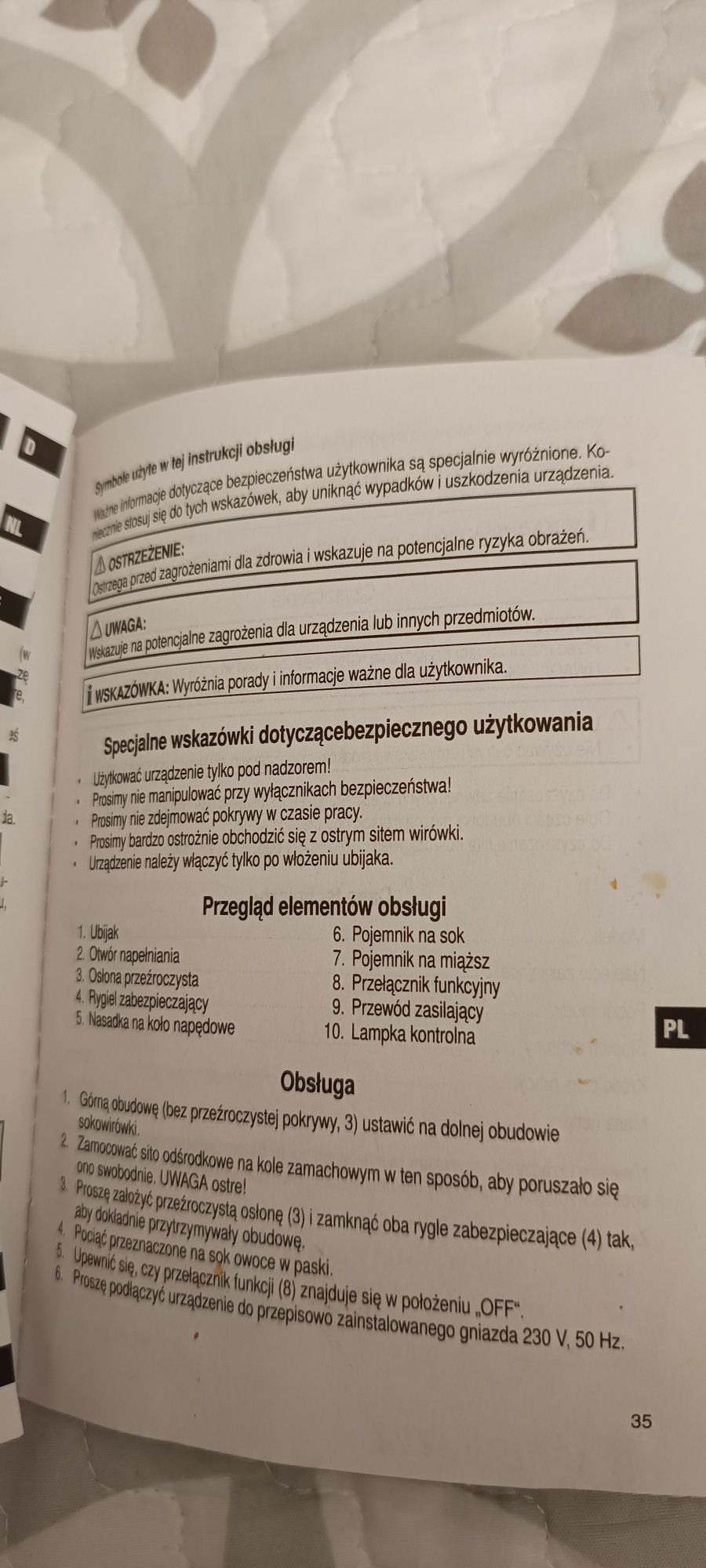 Sokowirówka do warzyw i owoców
