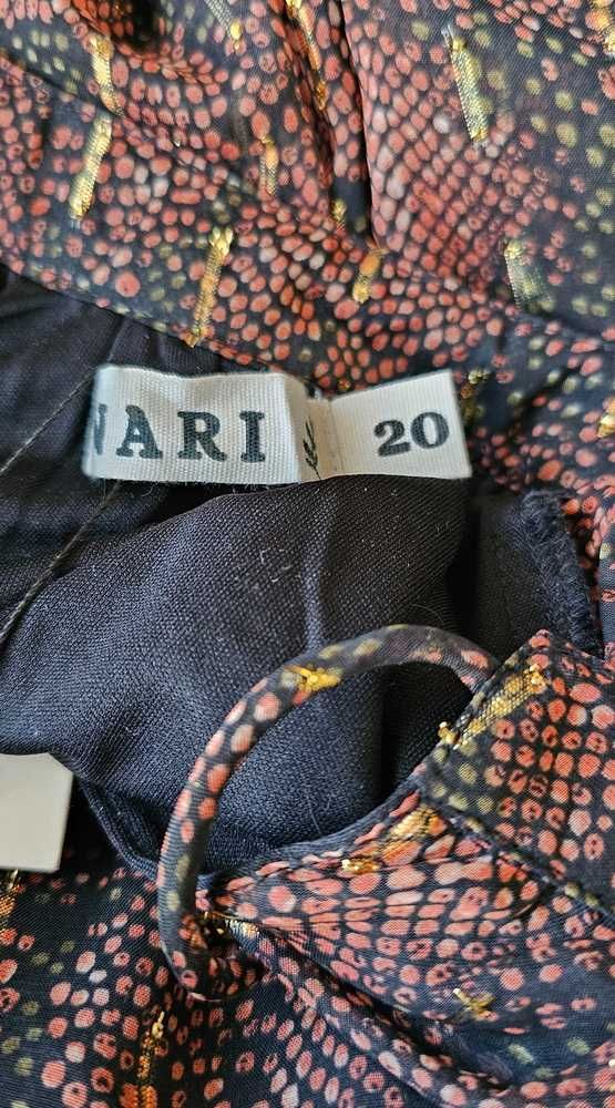 NARI śliczna sukienka w brązach Plus Size nowa
