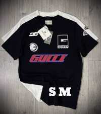 Czarny T-shirt Gucci M Logo