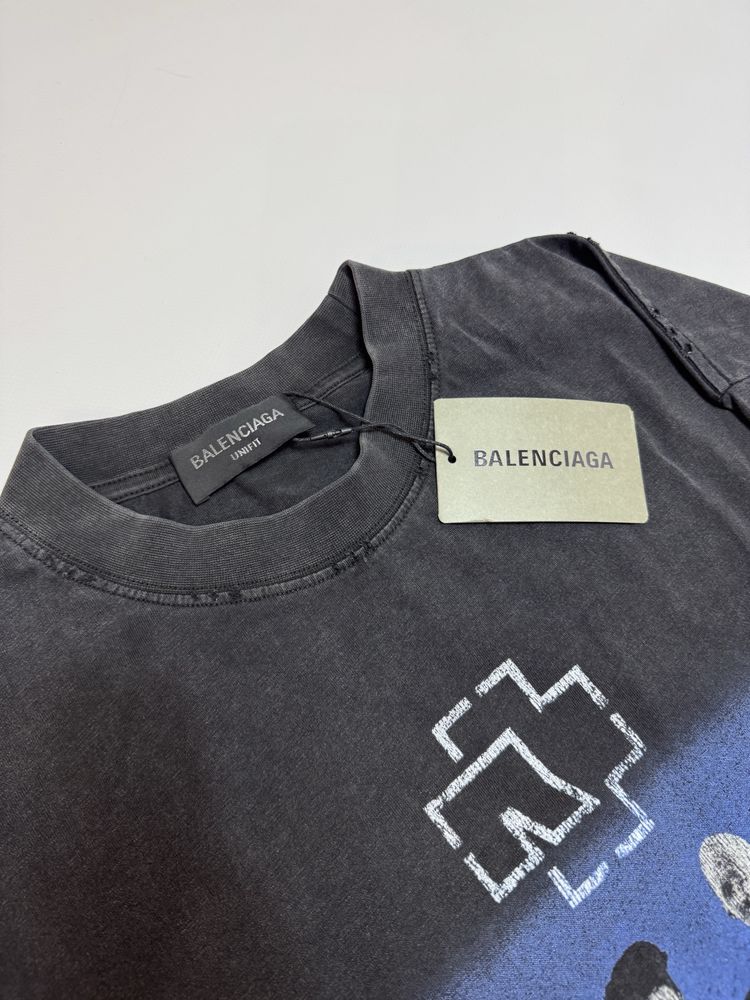 Лонгслів Balenciaga Rammstein Washed black S
