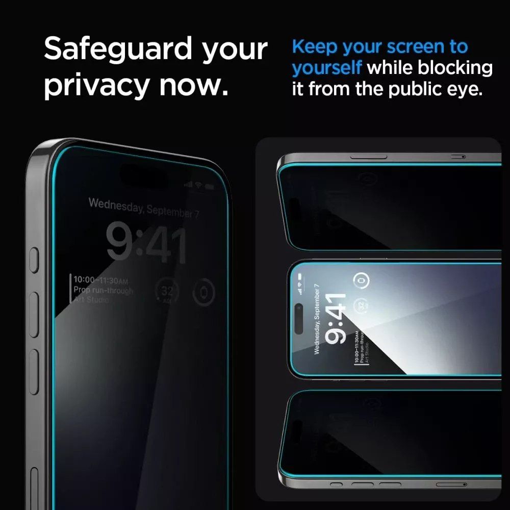 Szkło hartowane Spigen Glas.tR "Ez Fit" do Apple iPhone 15 Privacy