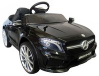 Mercedes GLA45 czarny Miękkie koła Eva, miękki fotelik