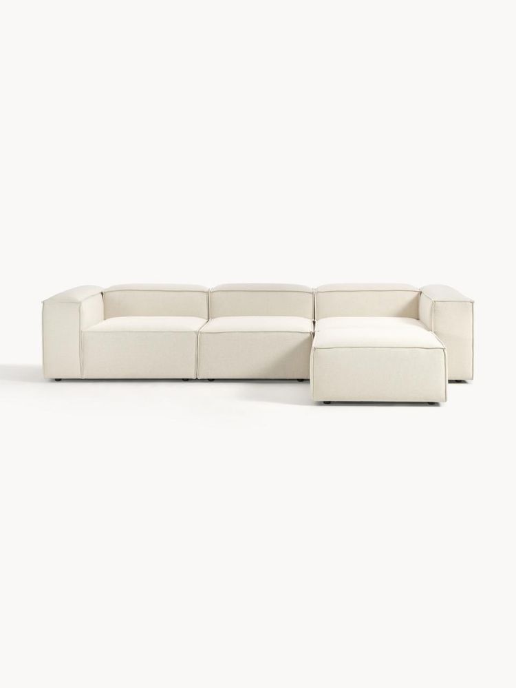 Westwing Sofa modułowa z pufem Lennon (4-osobowa)