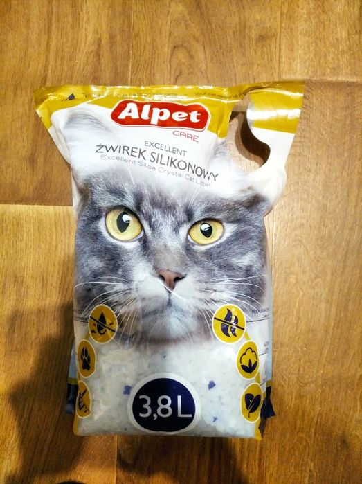 Nowy żwirek dla kota, Alpet, wielkość 3, 8 l plus gratisy
