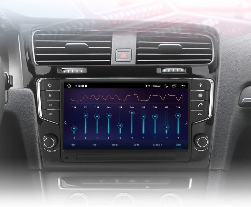 Radio Android 9" do VW Golf 7 (2013 - 2017) - 6GB 128GB