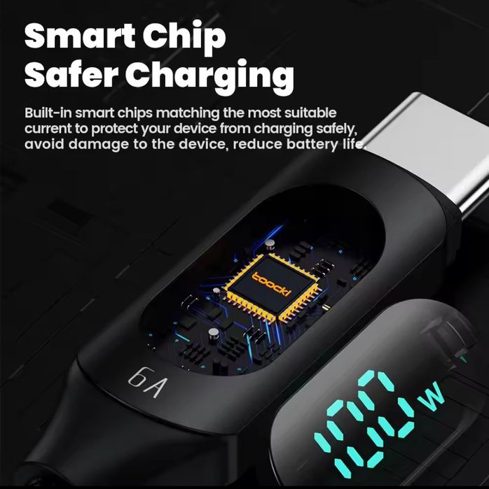 Продам Кабель Toocki 6А USB A - Type C