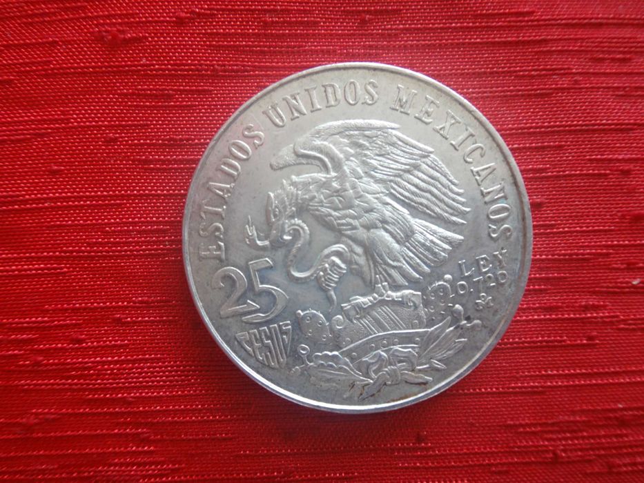 Srebrna moneta 25 pesos  Igrzyska Olimpijskie Meksyk 1968