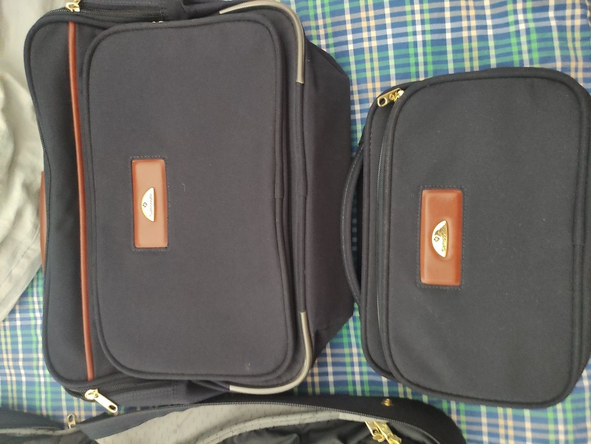 Conjunto de Porta fatos samsonite, mala e bolsa