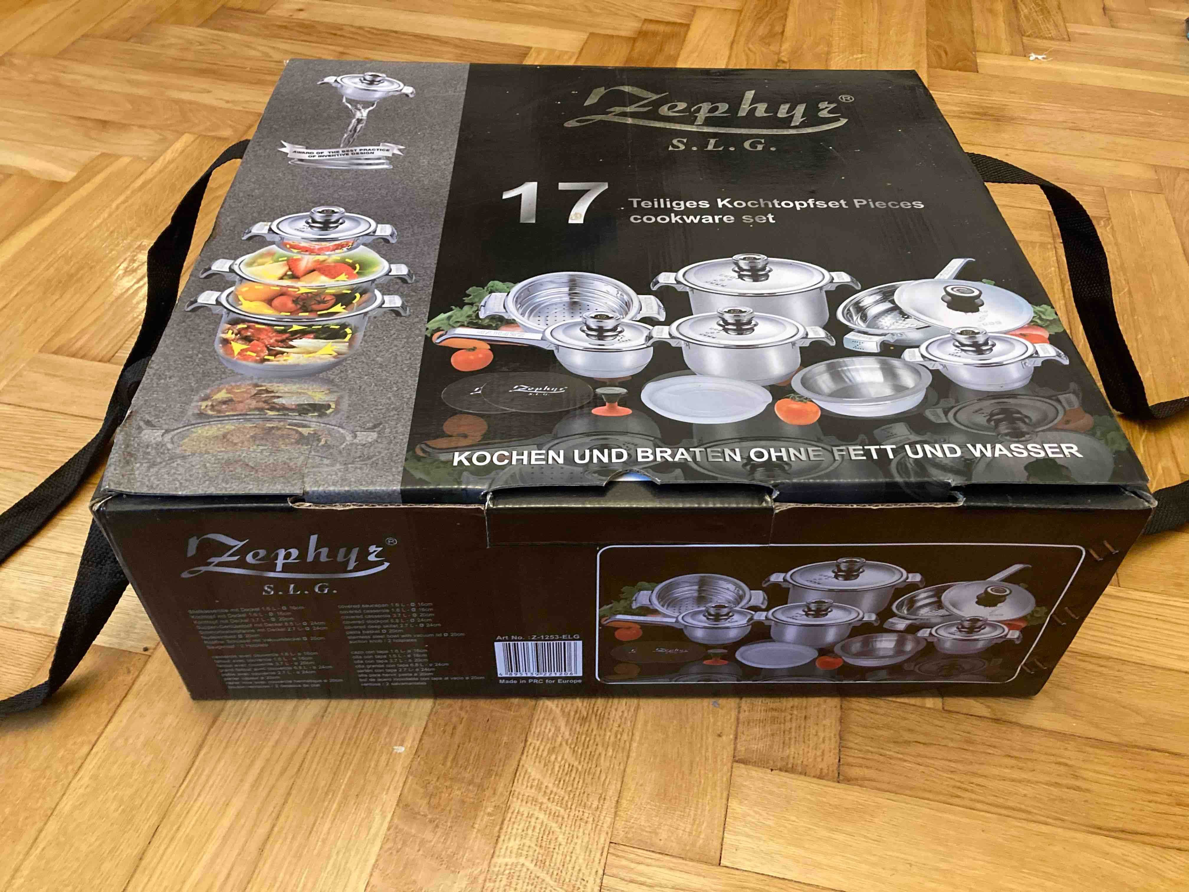 Zestaw garnków Zephyr 17 elementów