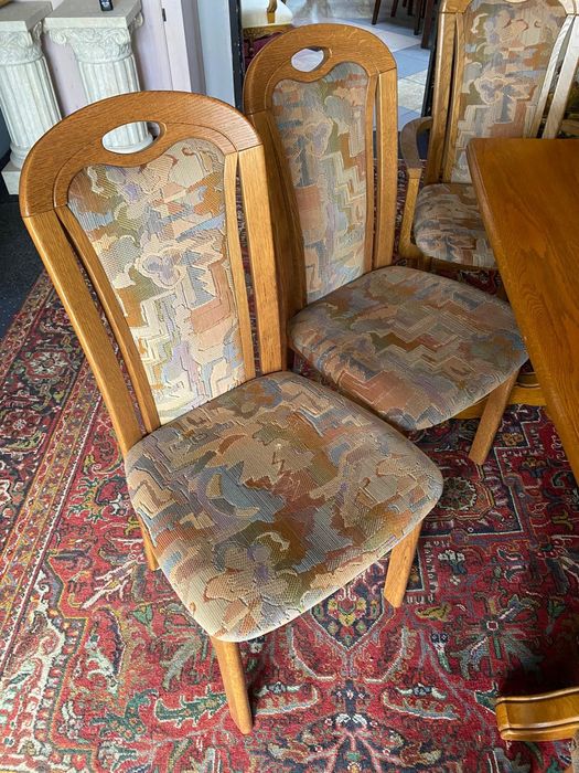 Zestaw Stół rozkładany + 8 krzeseł z Niemiec Dąb rustykalny DOWÓZ