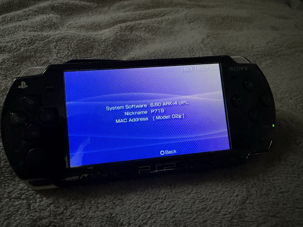 Playstation Portable PSP 2004 Slim czarne ark