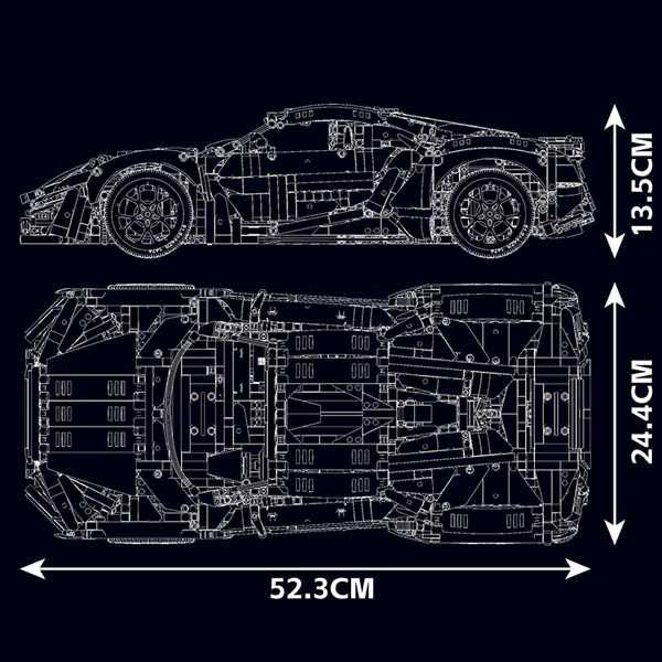 ‼️В КОРОБЦІ ‼️Конструктор MOULD KING Lykan Hypersport 1:8