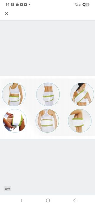 Pas masujący masażer wibracyjny z grzaniem