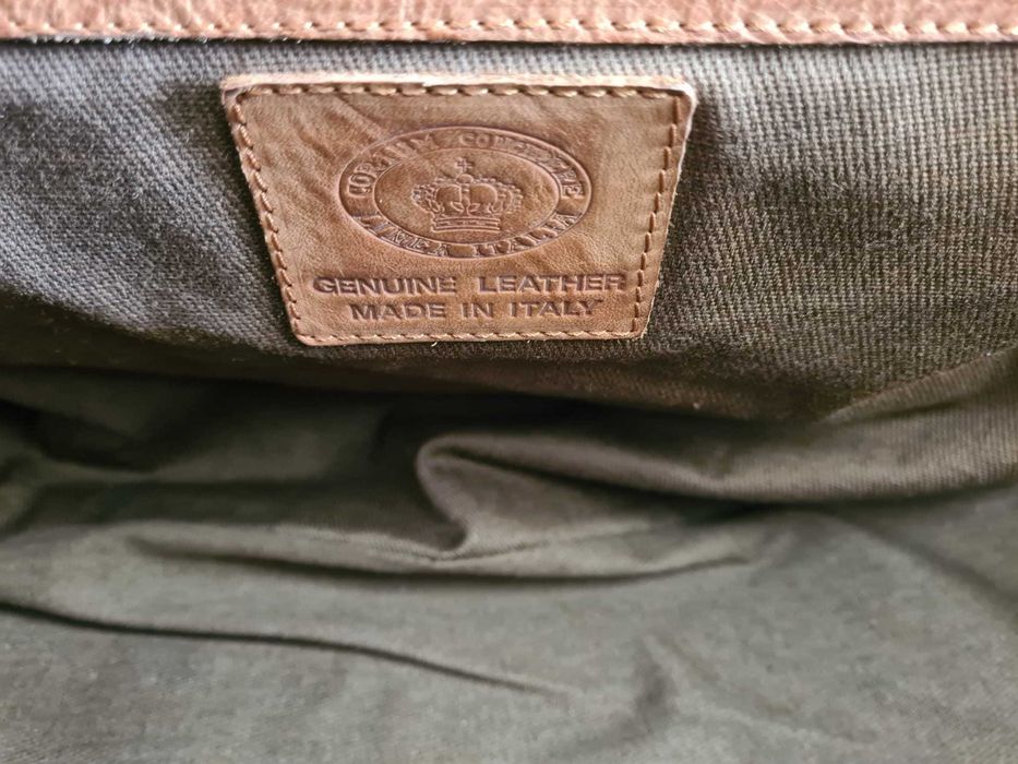 Linda Mala Italiana em Couro/Pele. Baixa de Preço!!!