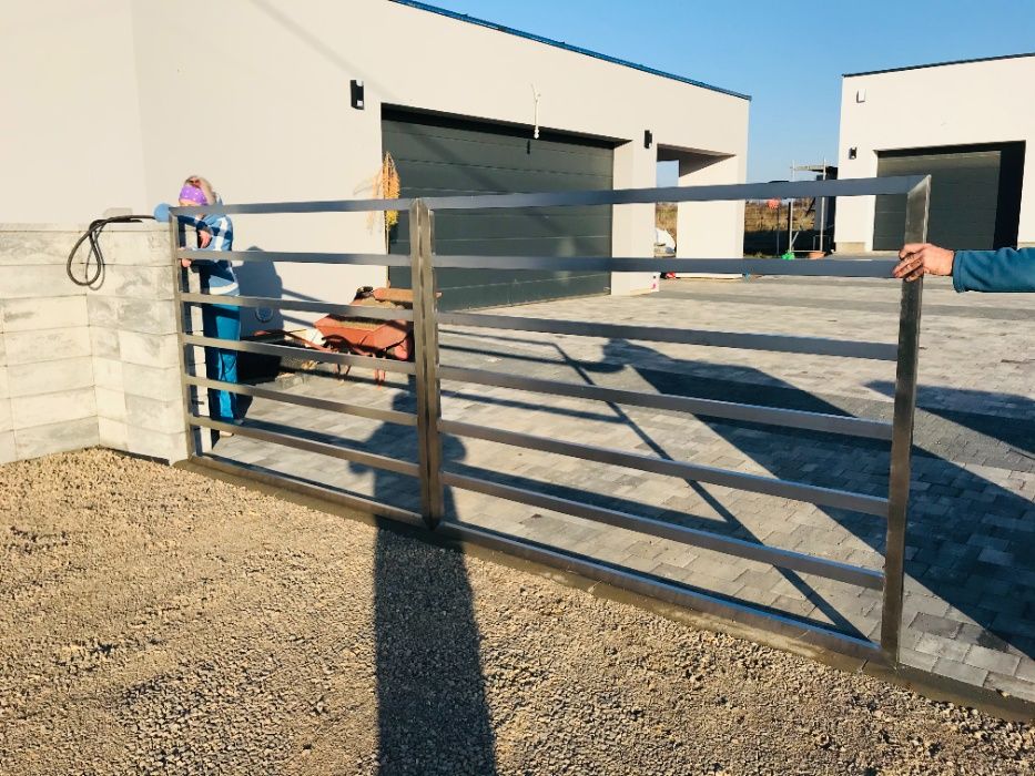Brama nierdzewna 4m,przęsła 2m x 1.5m,ogrodzenia