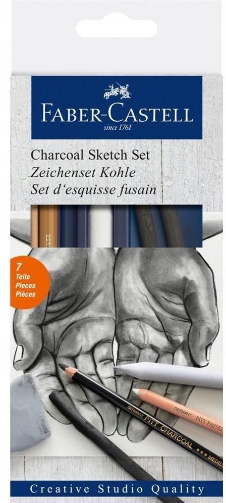 Zestaw Do Szkicowania Charcoal 7szt Faber Castell