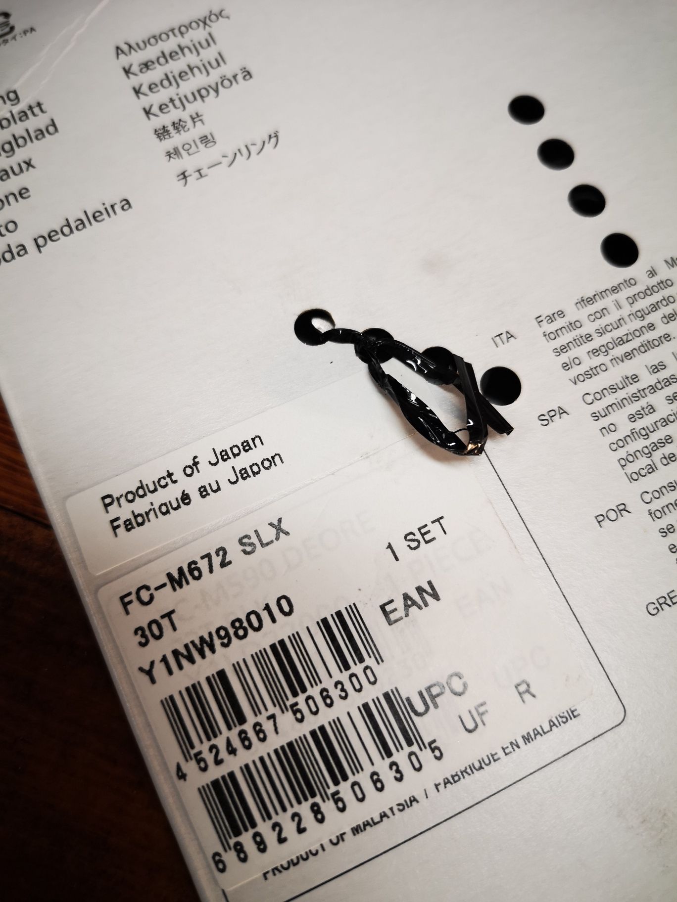 Shimano blat korby 30T FC-M672 SLX