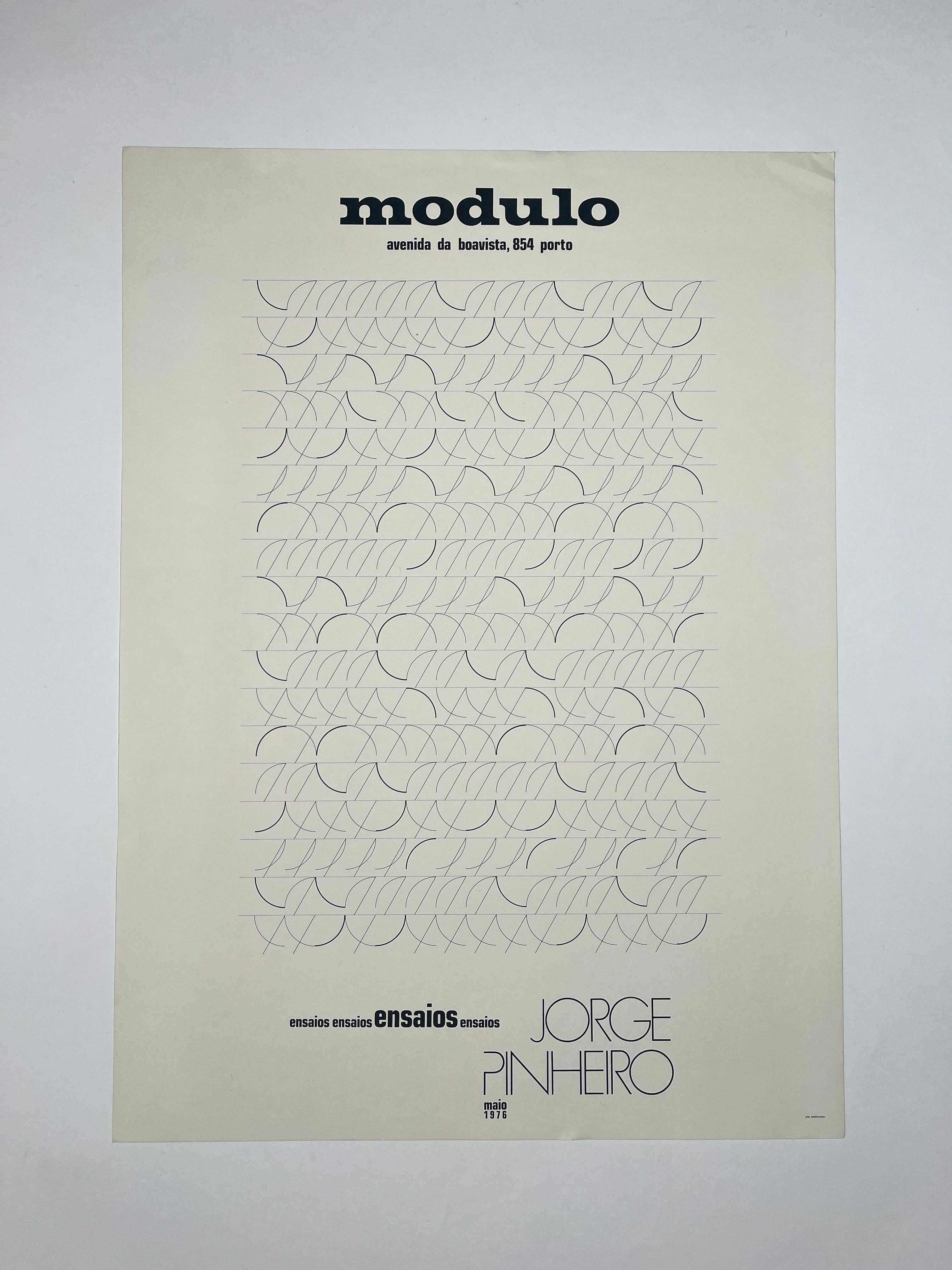 Cartaz da exposição Jorge Pinheiro Galeria Modulo 1976