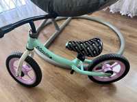 Rowerek biegowy dla dziewczynki movino turkus rozowy