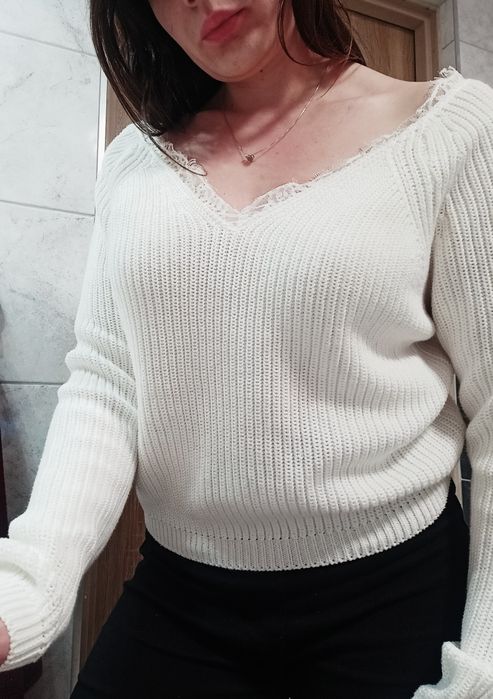 Biały sweterek Telly Weijl