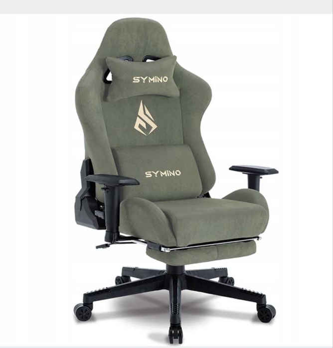 SYMINO | Fotel Gamingowy, dla Graczy Zielony
