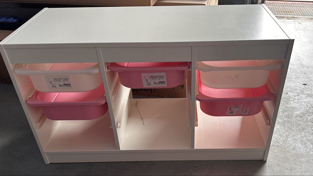 Regał bialy 100x44  IKEA Trofast kuwety