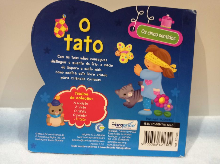 Livro infantil  os 5 sentidos
