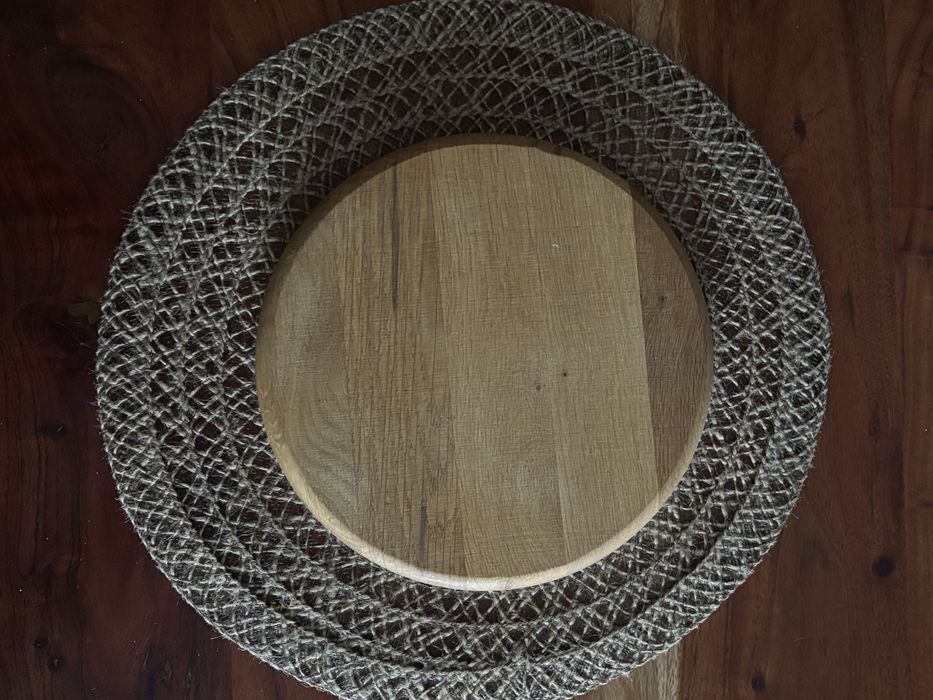 Półmisek bambusowy na przekąski_talerz_24 cm