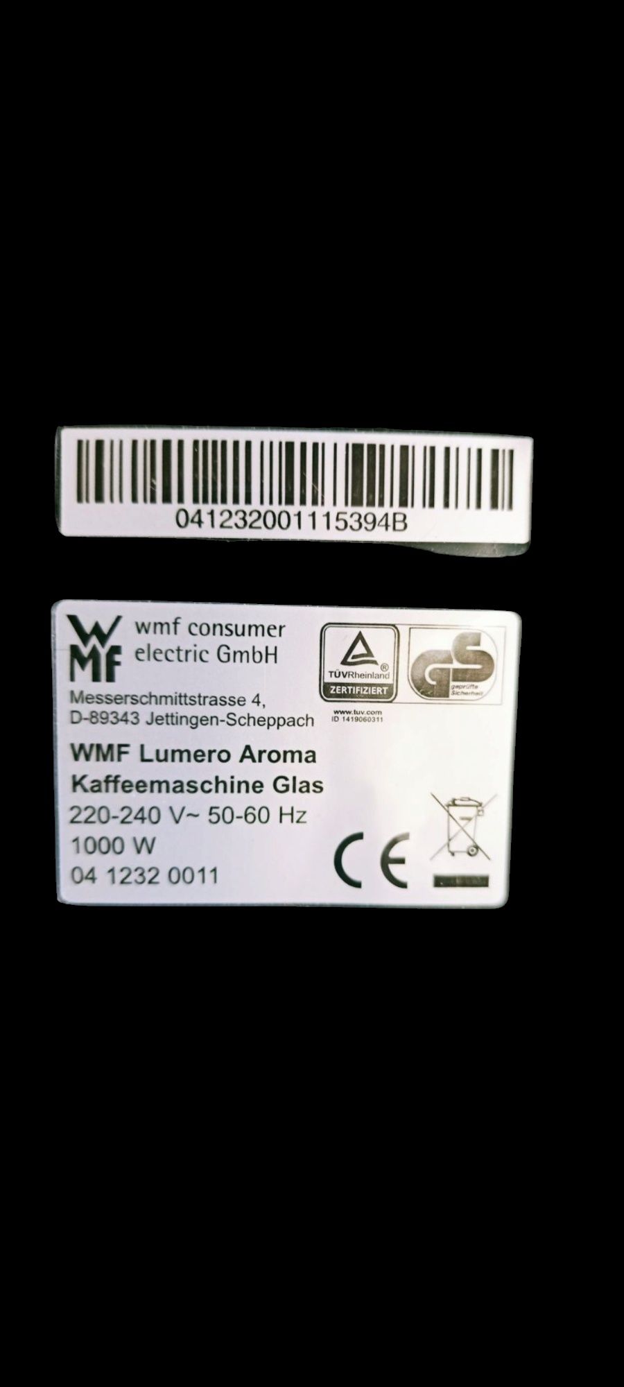WMF-Lumero-expres przelewowy do kawy.