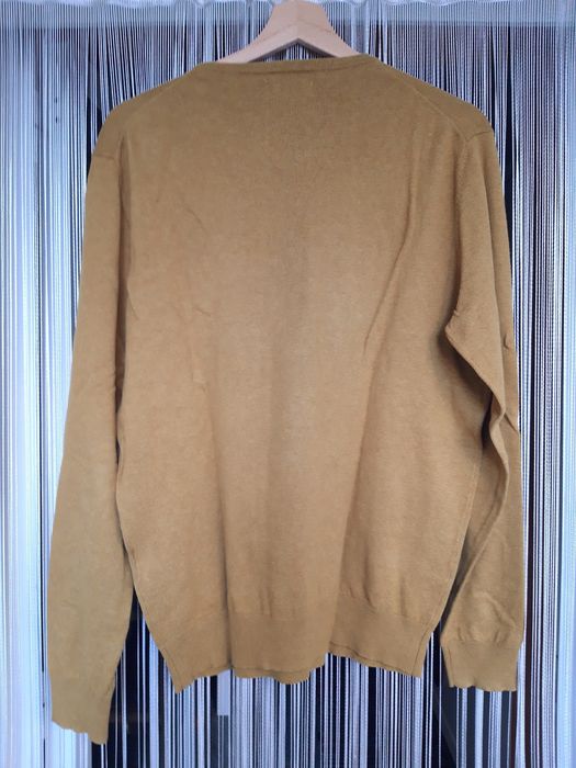 Camisola de malha de cor amarela da Marco Adireli (Tam. M, Homem) NOVA