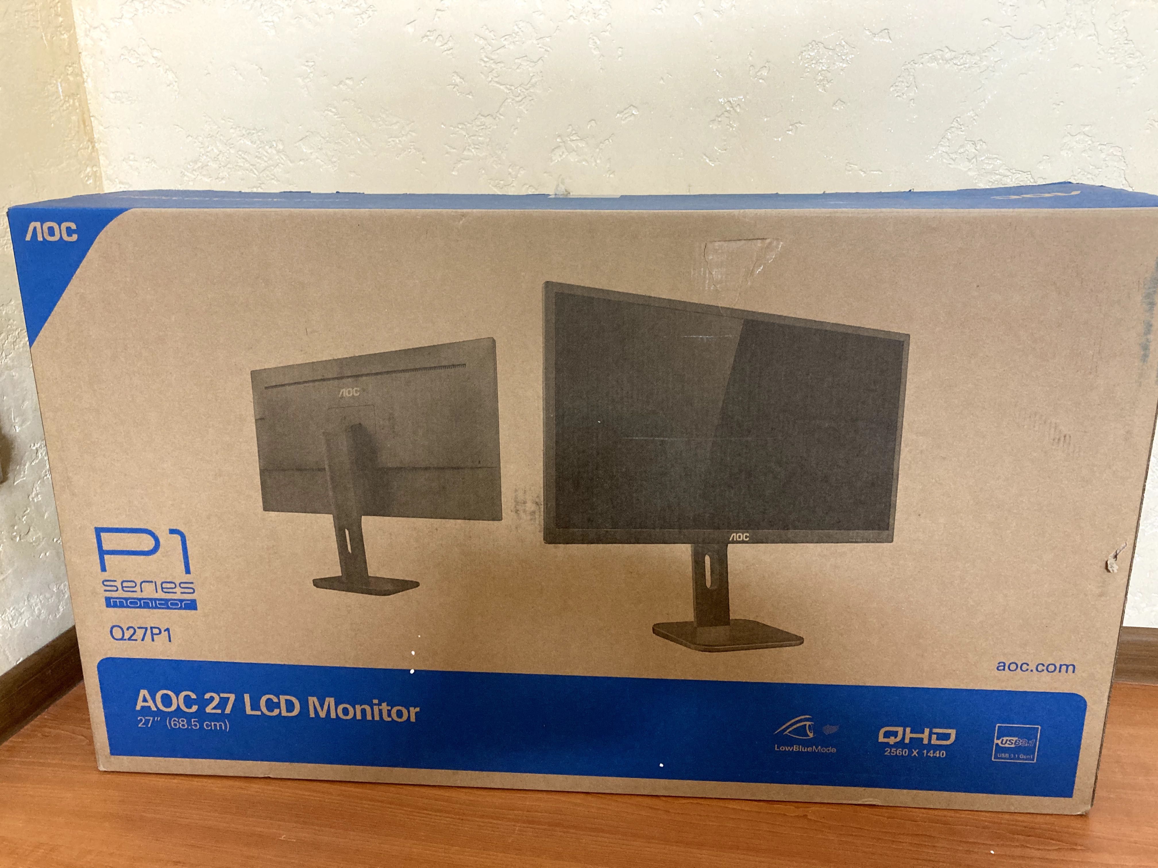 МОНІТОР 27" AOC Q27P1 IPS 2560x1440 2K