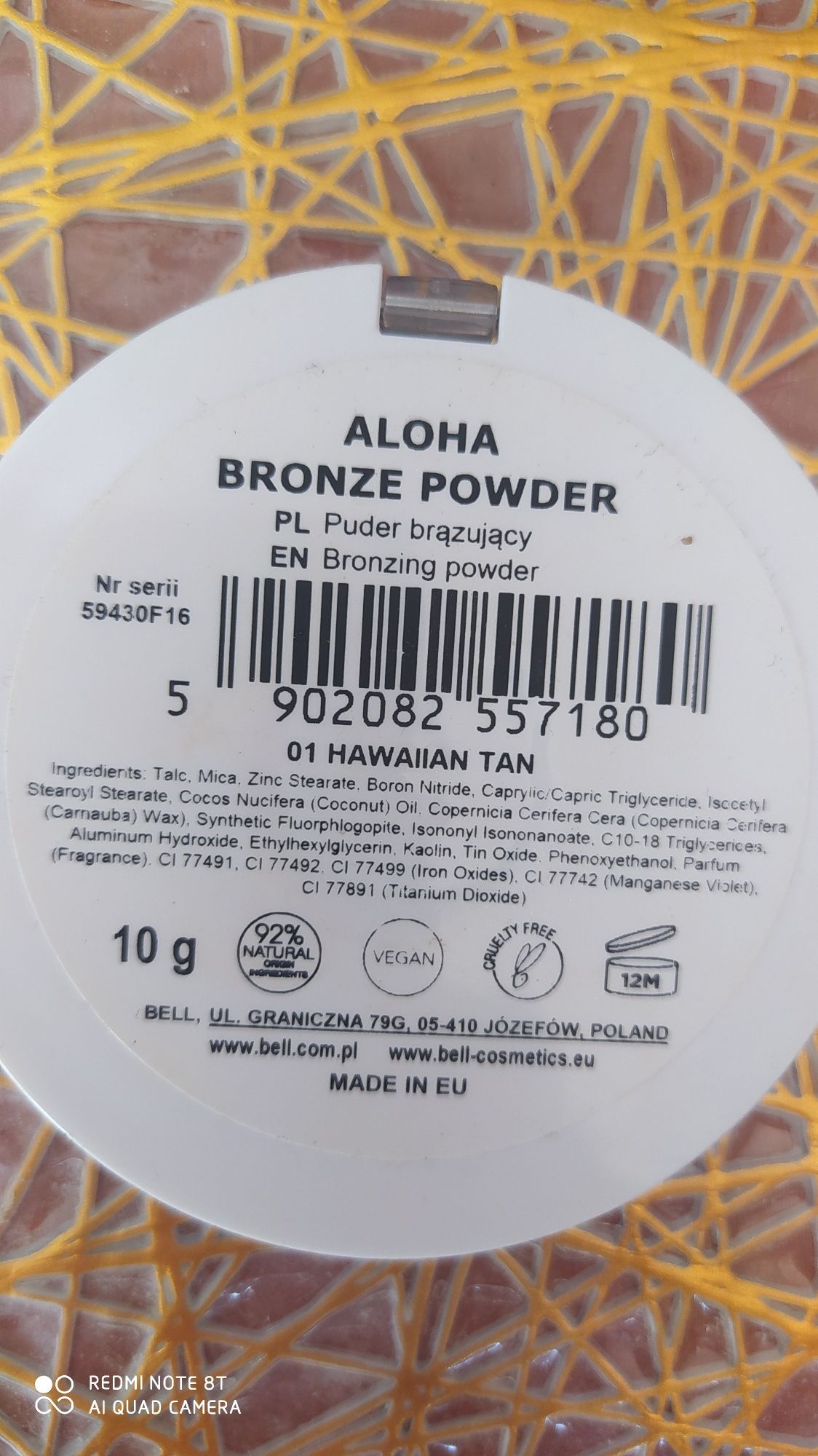 Bronzer do makijażu Aloha bronze powder Bell
