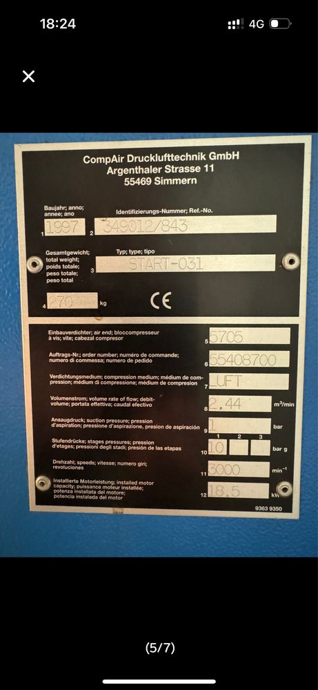 Kompresor srubowy COMP AIR