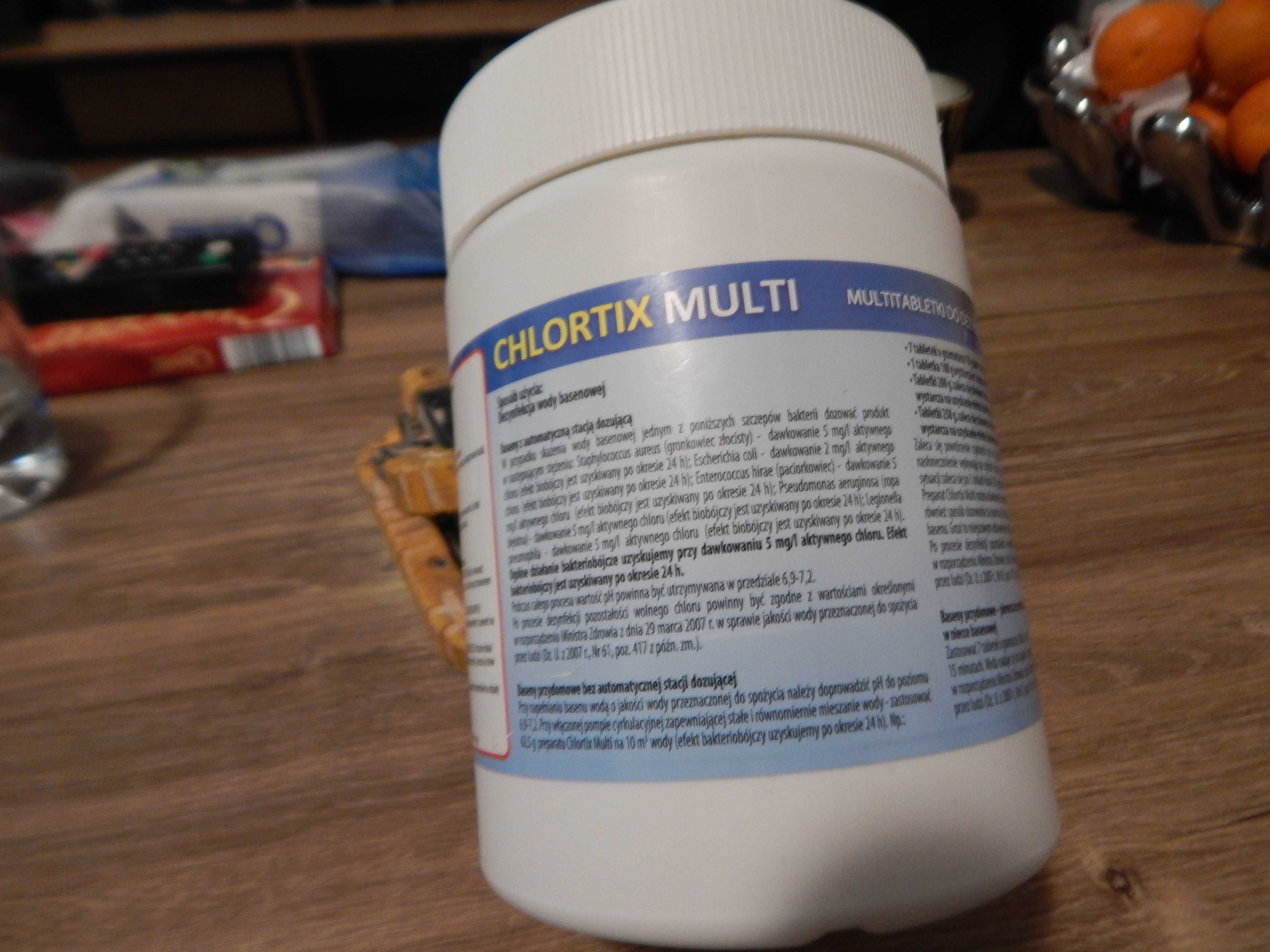 TABLETKI MULTIFUNKCYJNE 20g 0,5kg chlortix dezynfekcji wody basenowej