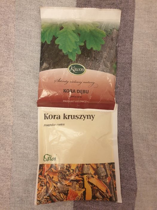 Kora dębu kora kruszyny zioła