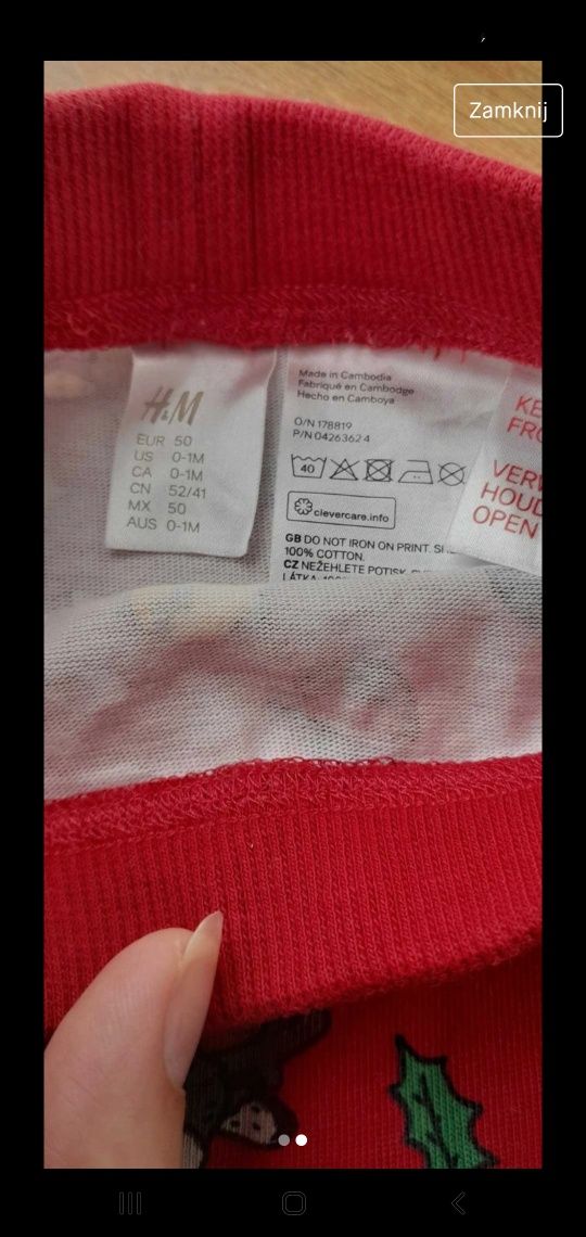 Spodnie dresowe H&M Mikołaj, Boże Narodzenie, święta