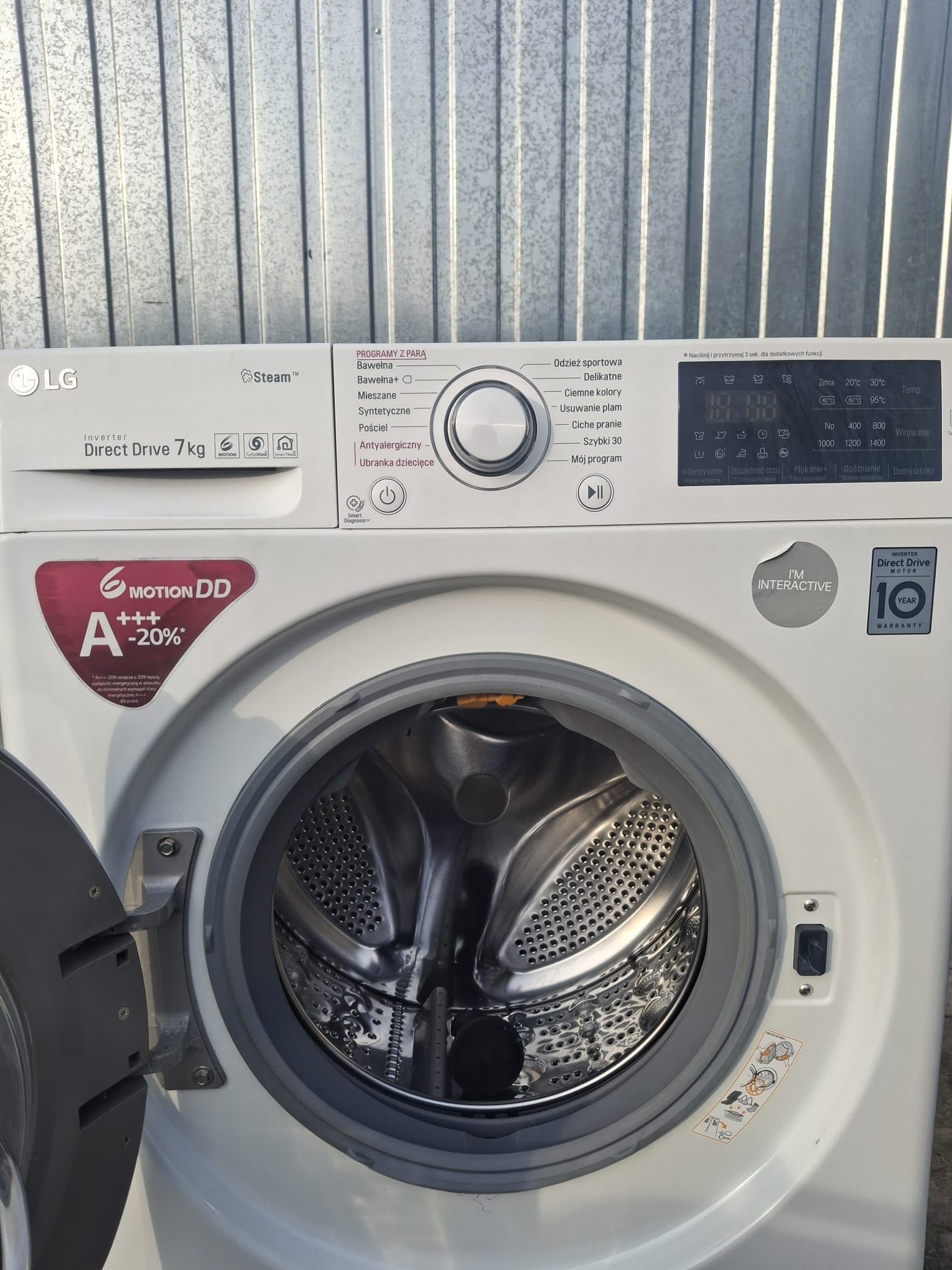 LG Direct Drive 7kg Steam z parą dostawa gratis gwarancja pisemna