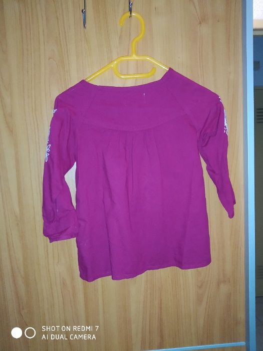 Túnica/blusa menina 3/4 anos