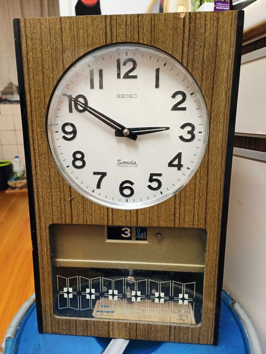 Relógio de parede vintage Seiko