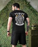 Чоловічий комплект Valhalla Black — футболка + шорти  Кулмакс