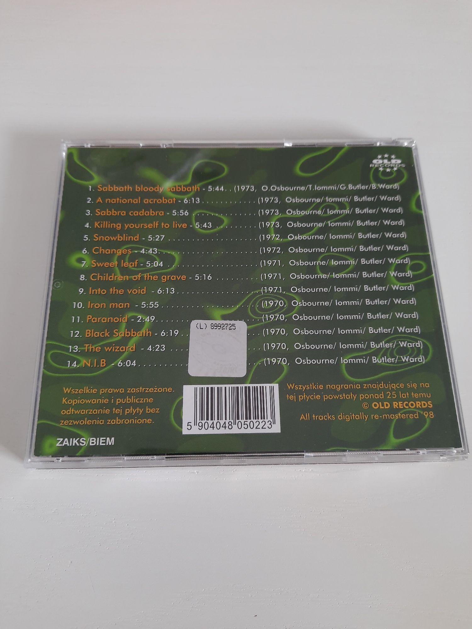 Black Sabbath CD Greatest Hits Ozzy Osbourne