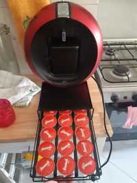 Máquina dolce gusto nescafe + cápsulas e suporte